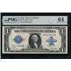 Image 1 : 1923 $1 Silver Certificate PMG 64