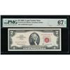 Image 1 : 1963 $2 Legal Tender Note PMG 67EPQ