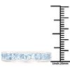 Image 3 : Plated Rhodium2.25ctw Blue Topaz Ring