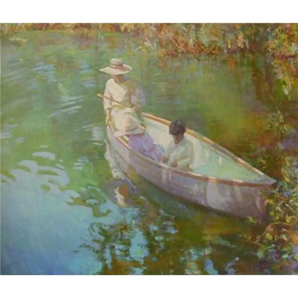 Lake Reflections by Don Hatfield on canvas