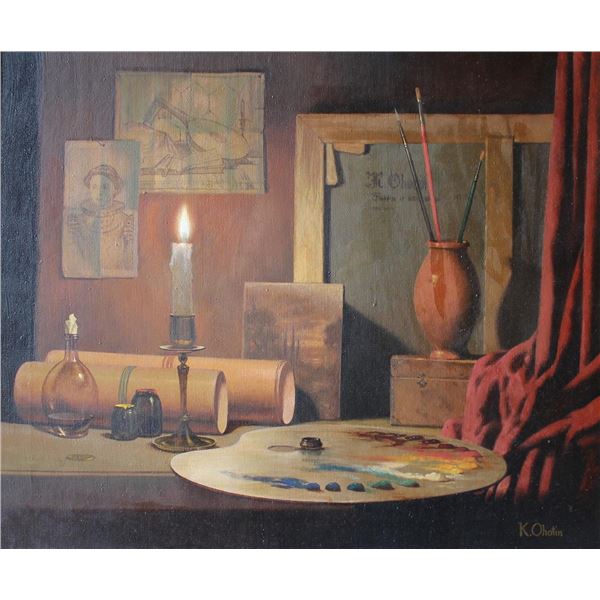 Artist's Studio by Konstantin Ohotin