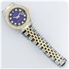 Image 7 : Rolex Ladies 2 Tone Blue Vignette VS Diamond Datejust Wristwatch