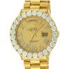 Image 1 : Rolex Mens 18K Yellow Gold Champagne Diamond 6.5 ctw Quickset President Wristwat