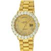 Image 2 : Rolex Mens 18K Yellow Gold Champagne Diamond 6.5 ctw Quickset President Wristwat