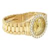 Image 4 : Rolex Mens 18K Yellow Gold Champagne Diamond 6.5 ctw Quickset President Wristwat