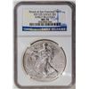 Image 1 : 2011-S American Silver Eagle .999 Fine Silver Dollar Coin NGC MS70