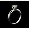 Image 4 : 14KT White Gold 0.70 ctw Round Cut Fancy Brown Diamond Solitaire Ring