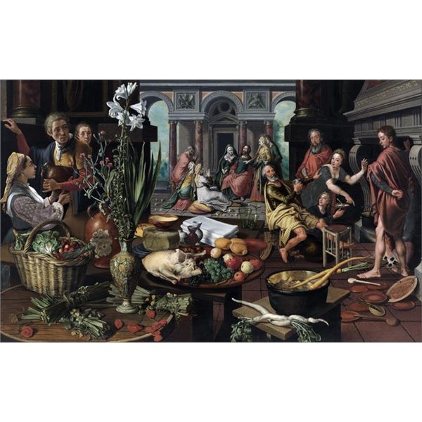 Pieter Aertsen - Christ in the House of Martha and Mary