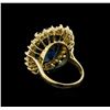 Image 3 : 14KT Yellow Gold 22.70 ctw Topaz and Diamond Ring