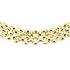 Image 2 : 17.75 Inch Five Row Panther Link Chain - 18KT Yellow Gold