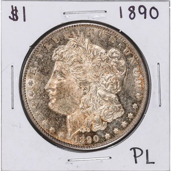 1890 $1 Morgan Silver Dollar Coin Proof Like