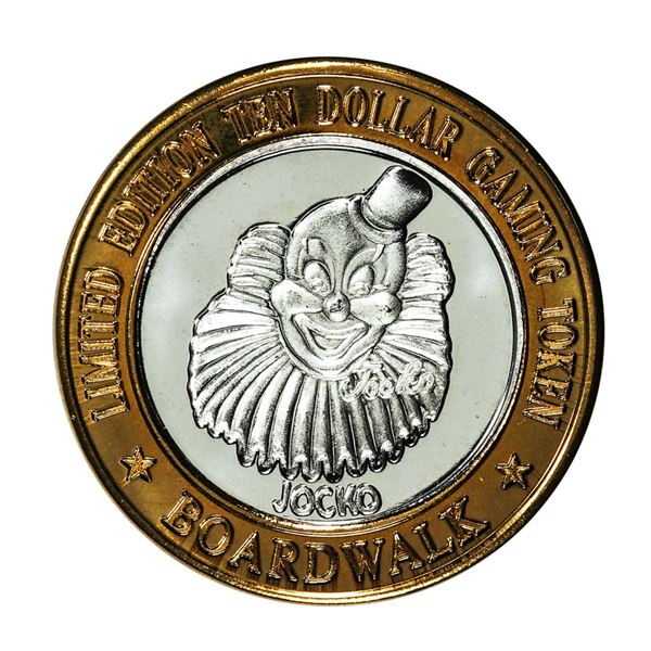 .999 Silver Boardwalk Casino Las Vegas, Nevada $10 Limited Edition Gaming Token