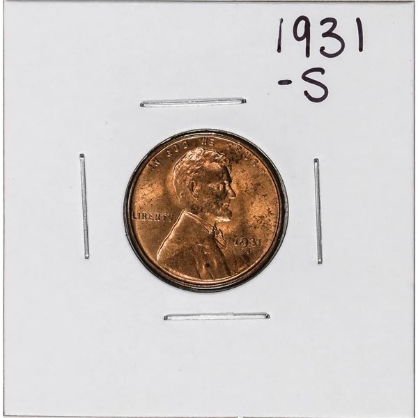 1931-S Lincoln Wheat Cent Coin