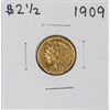 Image 1 : 1909 $2 1/2 Indian Head Quarter Eagle Gold Coin