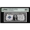 Image 1 : 1928A $1 Funnyback Silver Certificate Note Fr.1601 PMG Choice Uncirculated 64EPQ