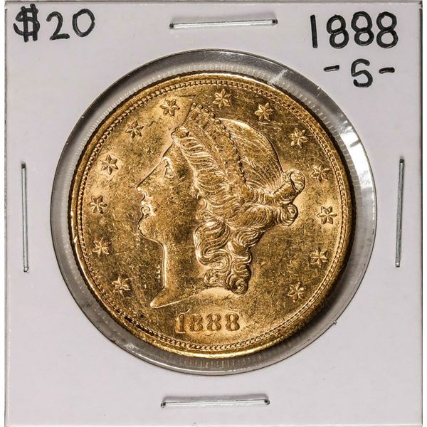 1888-S $20 Liberty Head Double Eagle Gold Coin
