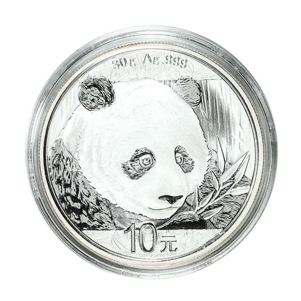 2018 China 10 Yuan Panda Silver Coin