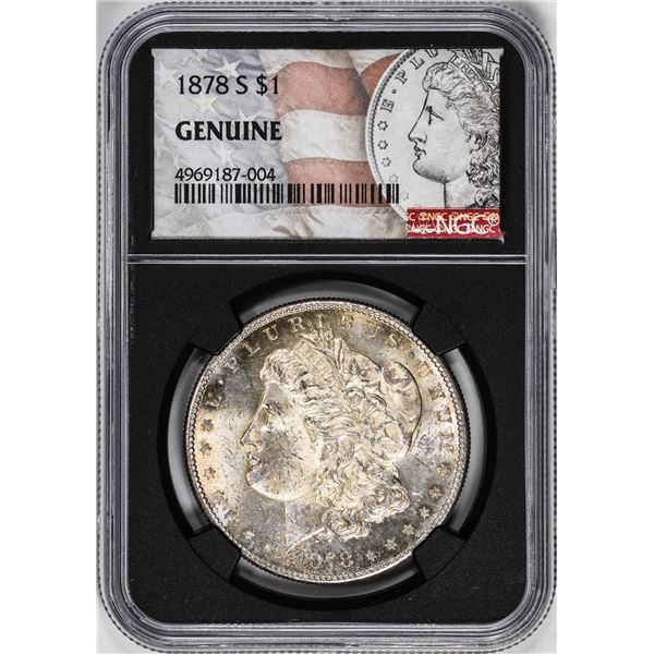 1878-S $1 Morgan Silver Dollar Coin NGC Genuine