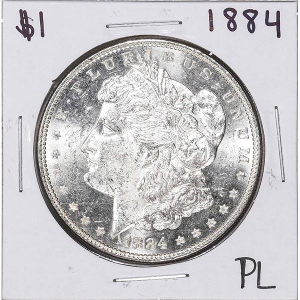 1884 $1 Morgan Silver Dollar Coin Proof Like