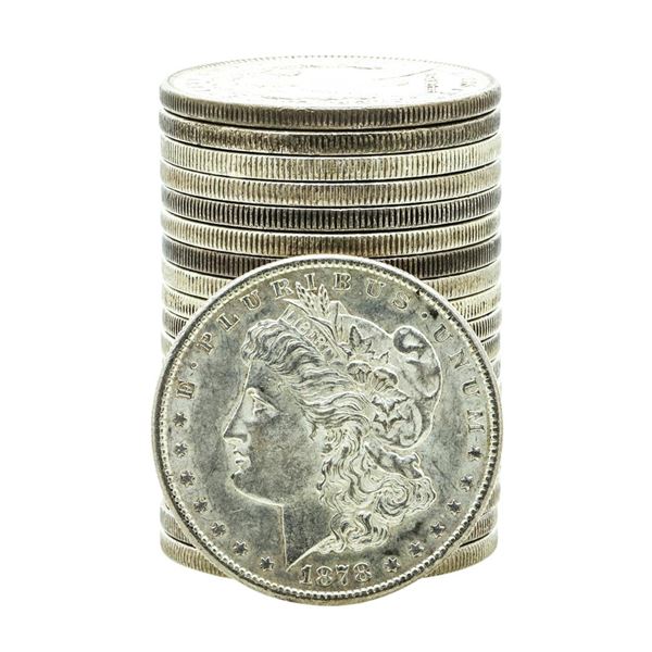 Roll of (20) 1878-S $1 Morgan Silver Dollar Coins