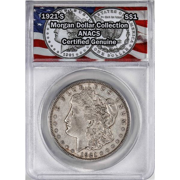 1921-S $1 Morgan Silver Dollar Coin ANACS Genuine
