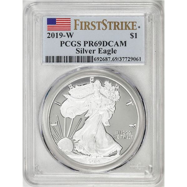 2019-W $1 Proof American Silver Dollar Coin PCGS PR69DCAM First Strike