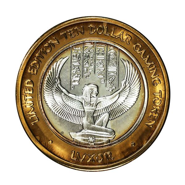 .999 Silver Luxor Las Vegas, Nevada $10 Casino Limited Edition Gaming Token