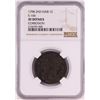 Image 1 : 1798 2nd Hair S-166 Draped Bust Large Cent Coin NGC XF Details