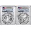 Image 1 : Lot of 2021 Type 1 & Type 2 $1 American Silver Eagle Coins PCGS MS70 First Strike