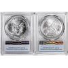 Image 2 : Lot of 2021 Type 1 & Type 2 $1 American Silver Eagle Coins PCGS MS70 First Strike