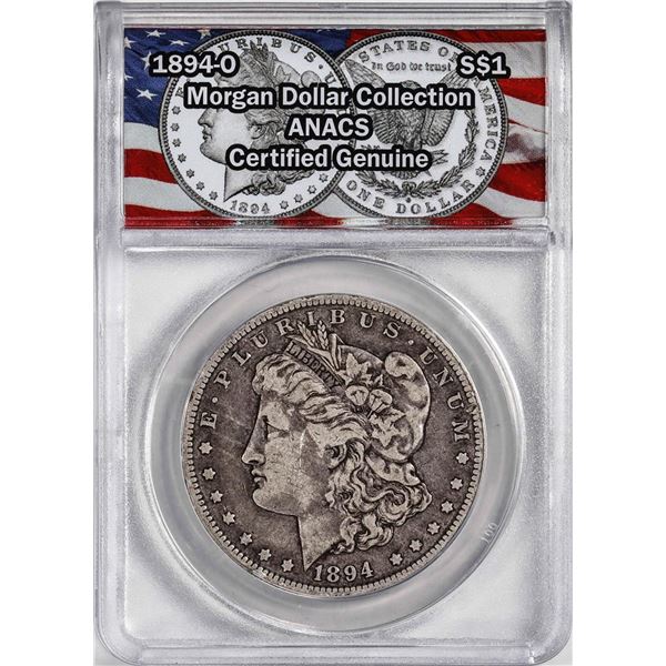 1894-O $1 Morgan Silver Dollar Coin ANACS Genuine