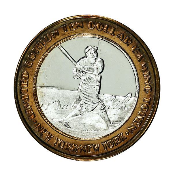 .999 Silver New York New York Hotel & Casino $10 Casino Limited Edition Gaming Token