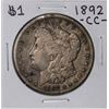 Image 1 : 1892-CC $1 Morgan Silver Dollar Coin