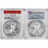 Image 1 : Lot of 2021-(S) Type 1 & 2 $1 American Silver Eagle Coins PCGS MS70 First Strike