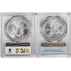 Image 2 : Lot of 2021-(S) Type 1 & 2 $1 American Silver Eagle Coins PCGS MS70 First Strike