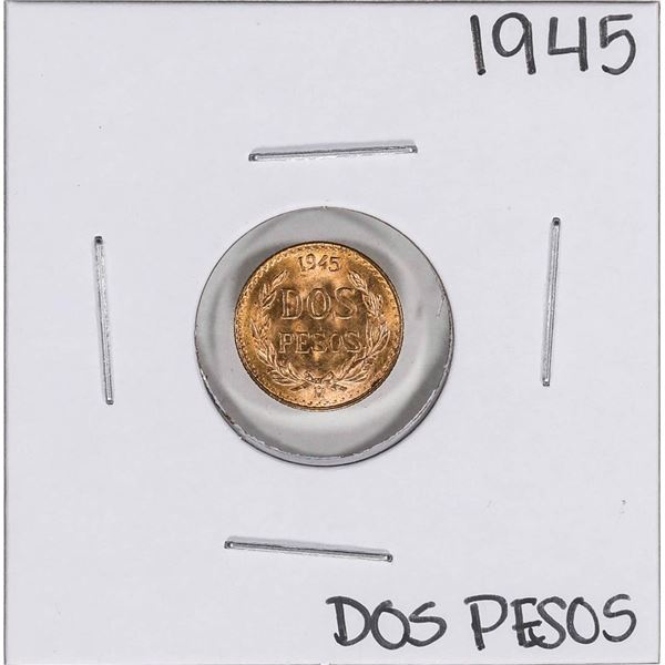 1945 Mexico Dos Pesos Gold Coin