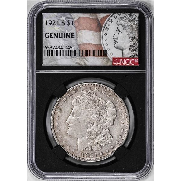 1921-S $1 Morgan Silver Dollar Coin NGC Genuine
