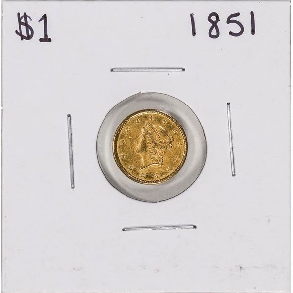 1851 Type 1 $1 Liberty Head Gold Dollar Coin