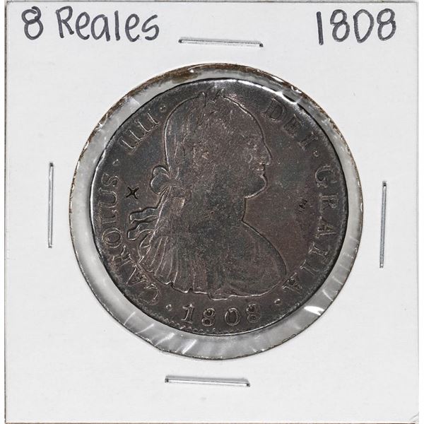 1808 Mo TH Mexico 8 Reales Silver Coin Chop Marks