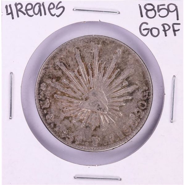 1859 GoPF Mexico 4 Reales Silver Coin