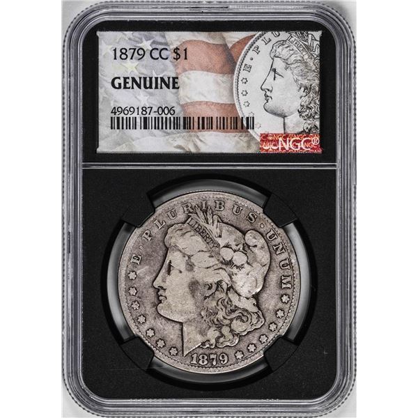 1879-CC $1 Morgan Silver Dollar Coin NGC Genuine