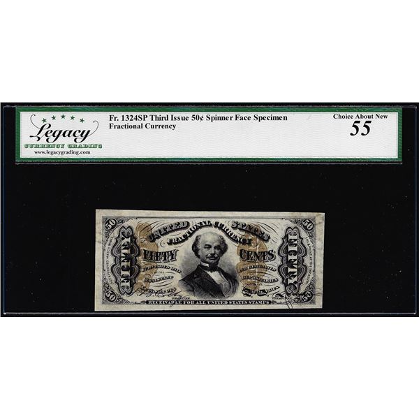 Specimen 3rd Issue 50 Cents Fractional Currency Note Fr.1324SP Legacy Ch. About New 55