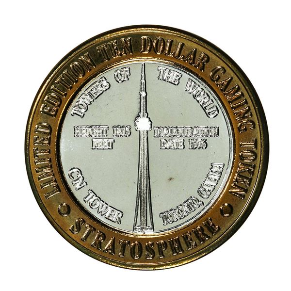 .999 Silver Stratosphere Las Vegas, Nevada $10 Casino Limited Edition Gaming Token