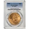 Image 1 : 1908 No Motto $20 St. Gaudens Double Eagle Gold Coin PCGS MS65