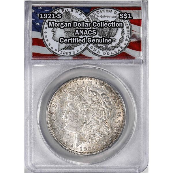 1921-S $1 Morgan Silver Dollar Coin ANACS Genuine