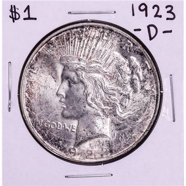 1923-D $1 Peace Silver Dollar Coin