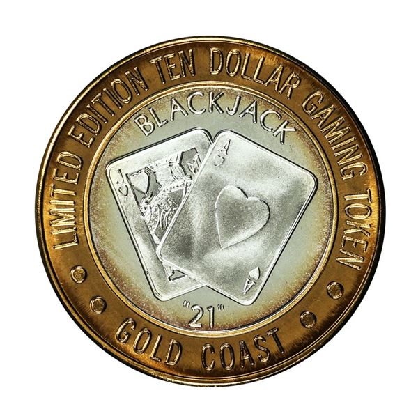 .999 Fine Silver Gold Coast Las Vegas, Nevada $10 Casino Limited Edition Gaming Token