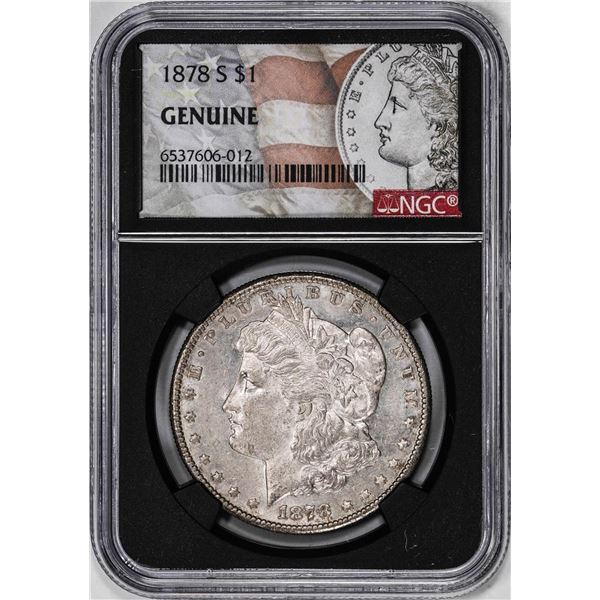 1878-S $1 Morgan Silver Dollar Coin NGC Genuine