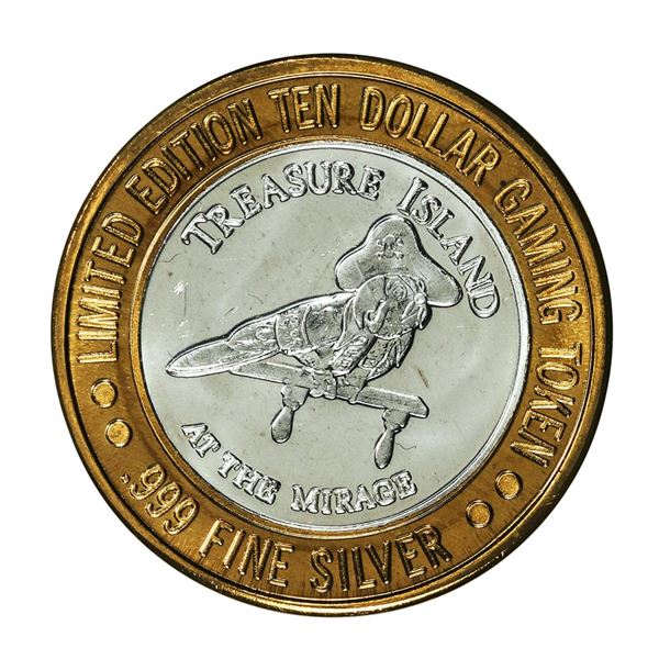 .999 Silver Mirage Las Vegas, Nevada $10 Casino Limited Edition Gaming Token