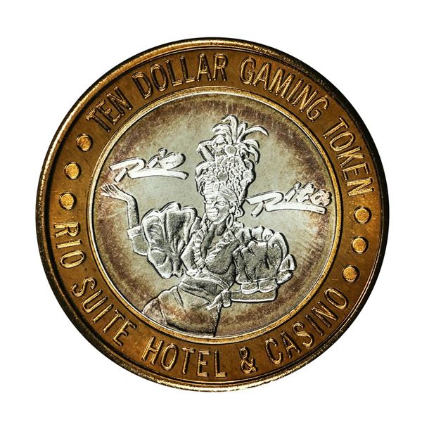 .999 Silver Rio Suite Hotel & Casino Las Vegas $10 Limited Edition Gaming Token